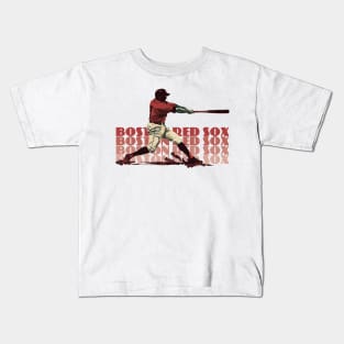 Retro Boston Red Sox Slugger Kids T-Shirt